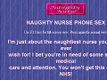 Phone Sex in UK with Naughty Nurse